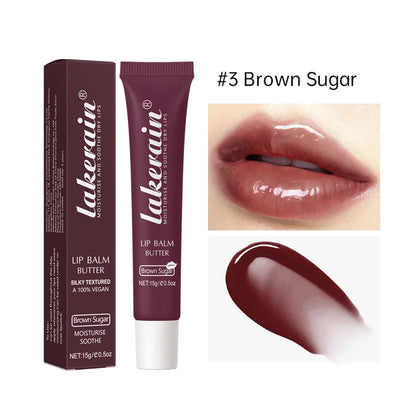 Crystal Lip Balm Butter Moisturizing Lip Gloss Oil Jelly Lipgloss Liquid Lipstick Lip Tint Brown Sugar Cherry Pink Lips Makeup