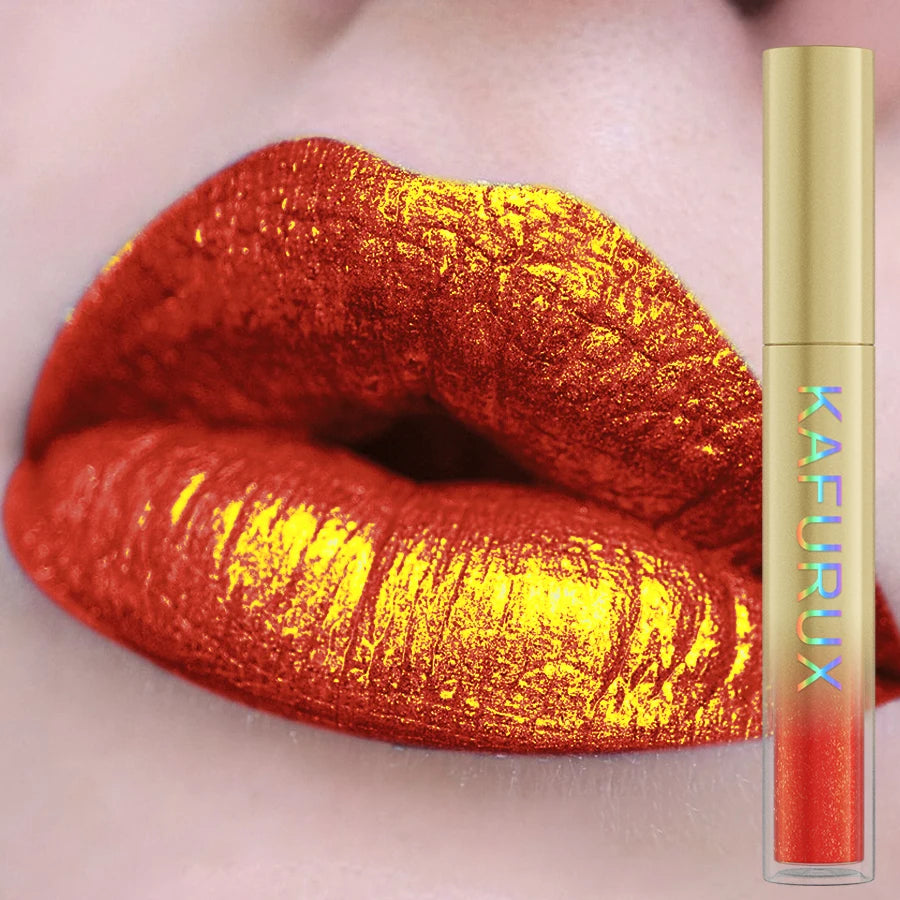 14 colors sparkling shine Lip glaze glitter metallic long lasting lip gloss waterproof liquid lipstick Makeup lip oil gifts