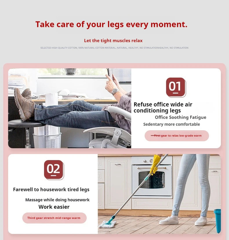 Portable Electric Wireless Vibration Heating Foot Massager
