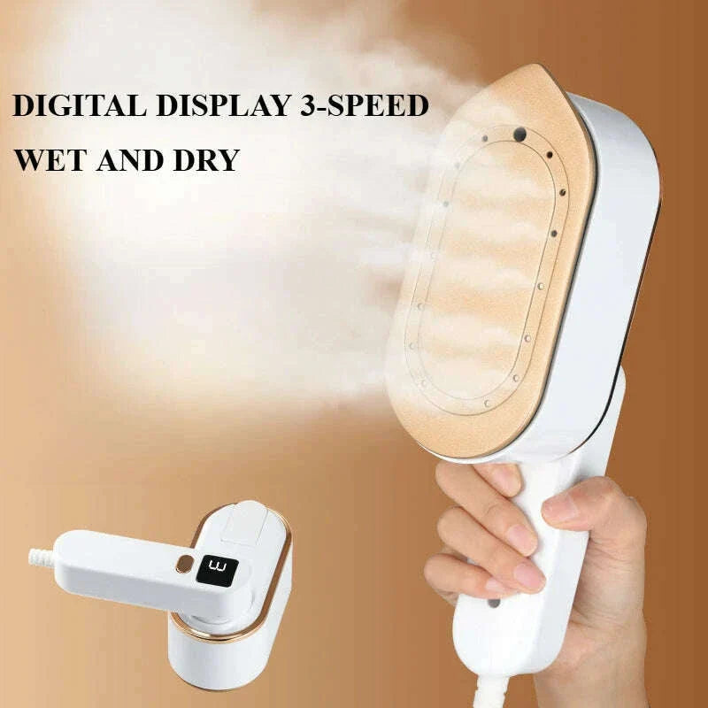 1200W Powerful Steamer Iron for Clothes with 3 Modes and 150ml Water Tank Portable Handheld Garment Steamer for Home Dorm Travel