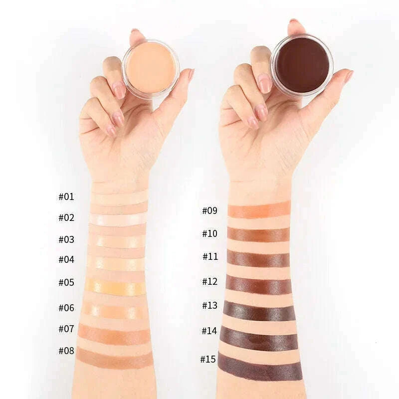 15 Colors Face Contour Concealer Cream Full Cover Blemish Acne Foundation Waterproof Concealer Base Makeup Palette Cosmetic