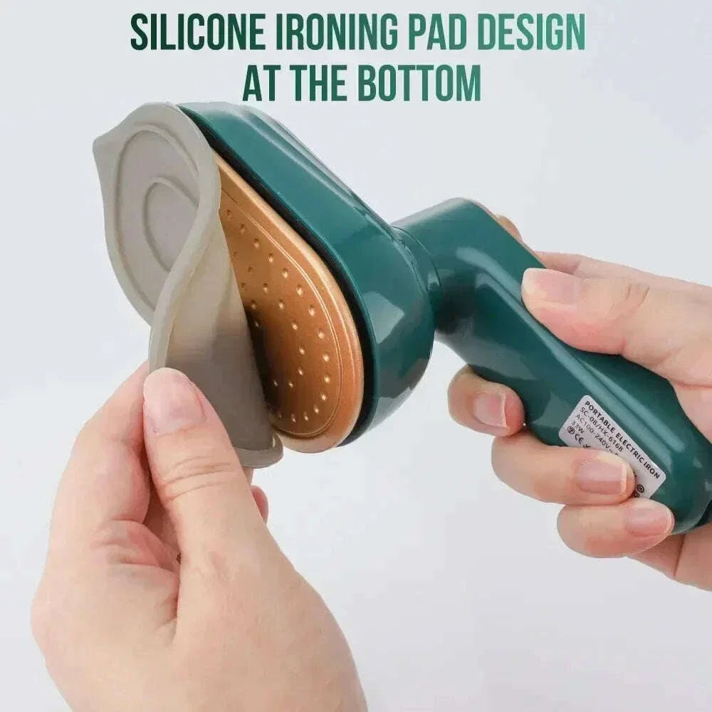 Portable Steam Iron Home Travel Clothes Ironing Machine Mini Electric Flatiron Space Saving Folding Iron Household Appliances