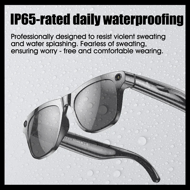 LIGE 100W HD AI Smart Glasses Camera Video Recording Intelligent Translation Bluetooth Call 260mAh Battery Smart Sunglasses NEW