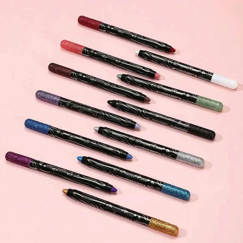 Shiny Pearlescent Highlighter Eyeshadow Pencil Waterproof Lasting Glitter Eyeliner Gel Pen Makeup Lying Silkworm Eyeshadow Pen