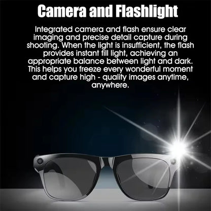 XIAOMI 4K HD AI Smart Glasses Chat 260Mah Battery Voice Assistant Control GPT 100MP Camera Bluetooth Call  Smart Glasses