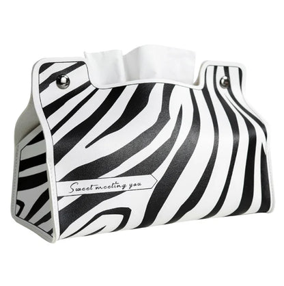 Leather Tissue Box Car Tissue Box Home Living Room Decoration Bedroom Kitchen Desktop Nordic Large Storage Box Napkin Holder