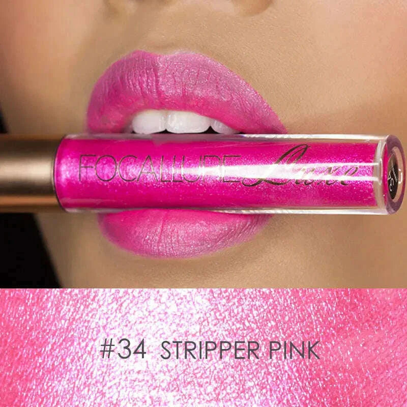 Focallure Wholesale Hot Liquid Lipgloss Matte Lipstick 37 Colors Waterproof Lip Stick Lip Tint Long Lasting Lips Makeup Woman