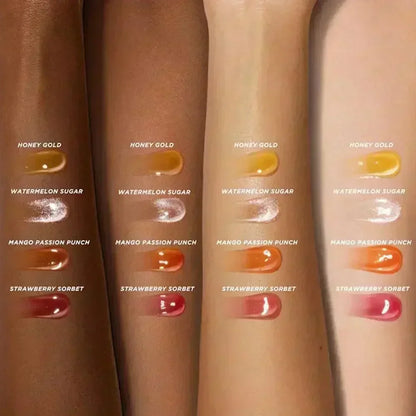 Gisou Fruit Honey Lip Balm Long Lasting Moisturizing Nourishing Lip Oil Gloss Care Exfoliating For Women Improve Lip Dryness