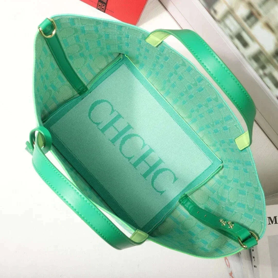CILMI-HARVILL CHHC Bucket Bag for Women Large Capacity Bag Hand Fabric Material Waterproof Button Colorful Series