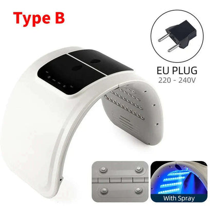 Photon LED Face Mask 7 Colors Nano Spray Beauty Machine Deep Moisturize Skin Care Home Use LED Beauty Mask