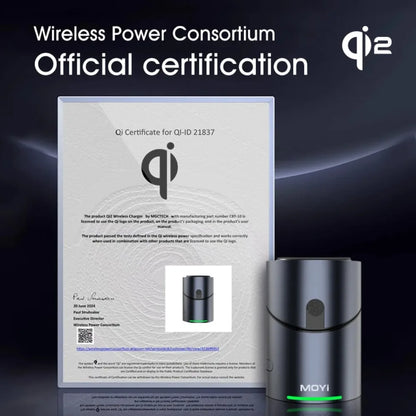 Qi2 3 in 1 15W Wireless Charger Touch Magnetic Roating Fast Charging Base for Iphone 14 16 15 Pro Max Desk Accessories Gifts