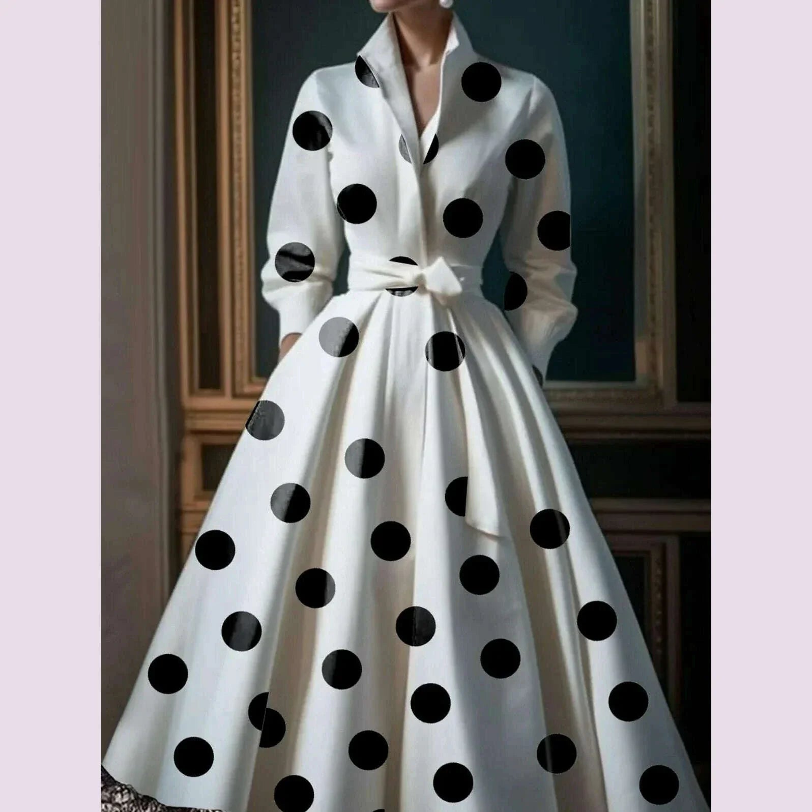 Luxury Elegant Wedding Guest Dresses for Women Polka Dot A-Line Dress Evening Party Dress 2025 Women's Formal Maxi Dresses