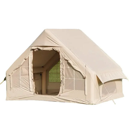 A Duct Pole Inflatable Camping Tent Foldable Luxury Cabin Modeling 5-8 People Party Picnic Family