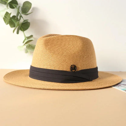 Summer Large Size 64cm Classic Sun Hats for Men Women Panama Hats Couple Wide Brim Beach Straw Hat Big Head Plus Size Fedora Hat