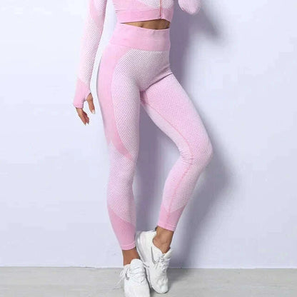 Women High Waist Yoga Leggings Gym Fitness Seamless Leggings Peach Hip Running Sports Pants Sportswear
