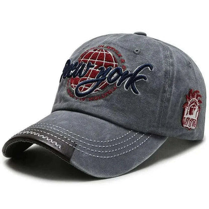 New Distressed Cotton Washed Baseball Cap Korean Outdoor Sunscreen Hat Casual And Versatile Street Spring And Autumn Sunhat