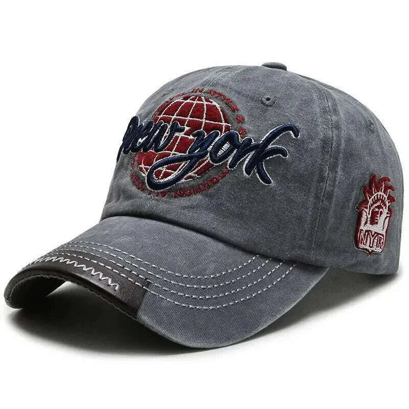 New Distressed Cotton Washed Baseball Cap Korean Outdoor Sunscreen Hat Casual And Versatile Street Spring And Autumn Sunhat