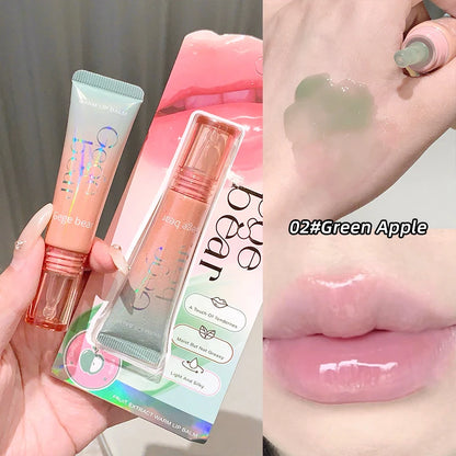 Gege Bear Color-Changing Lip Balm Hydrating & Lightweight Formula Lip Gloss, Non-Greasy and Nourishing Lip Care, New Design, 202