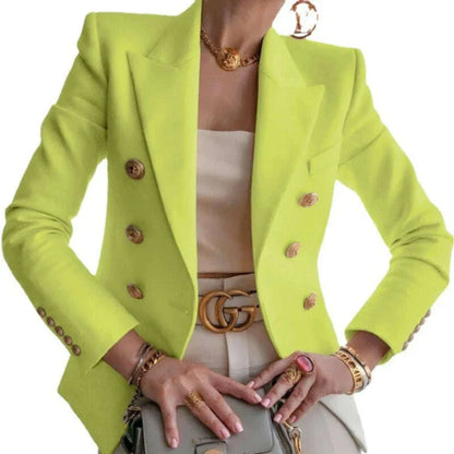 Black Blazers Women 2025 Single-button Outwear All-match Long Sleeve Coat Female Slim Solid Jacket Lady Office Work Suit Vestido