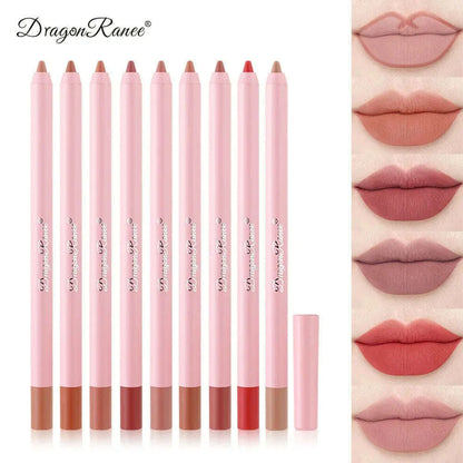 12 Colors Nude Matte Lipstick Pen Lip Liner Pencil Waterproof Long Lasting Lipgloss Plum Pink Plump Lip Stain Korean Cosmetics