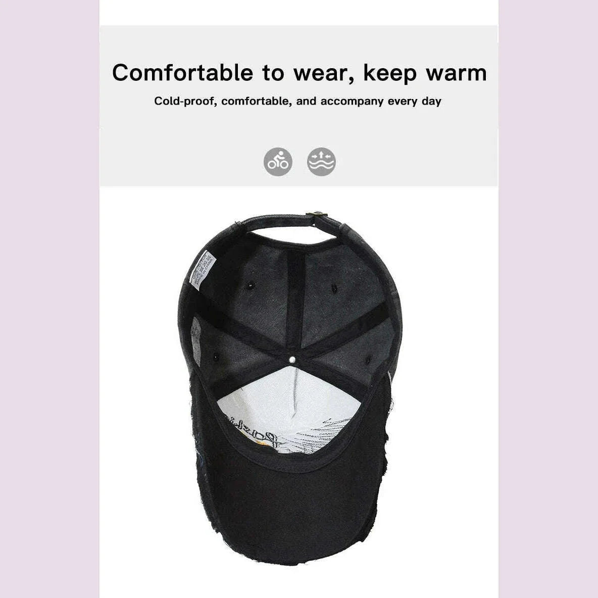Four Seasons New Baseball Cap Retro Distressed Casual Outdoor Sports Hat Spring And Autumn Sunhat Letter Embroidery Cap Men