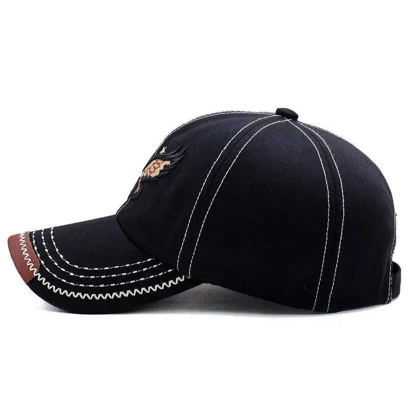 Hats Men'S And Women'S Four-Season Shade Baseball Cap Eagle Embroidery Korean Version Trendy Casual Couple Sunscreen Sun Hat