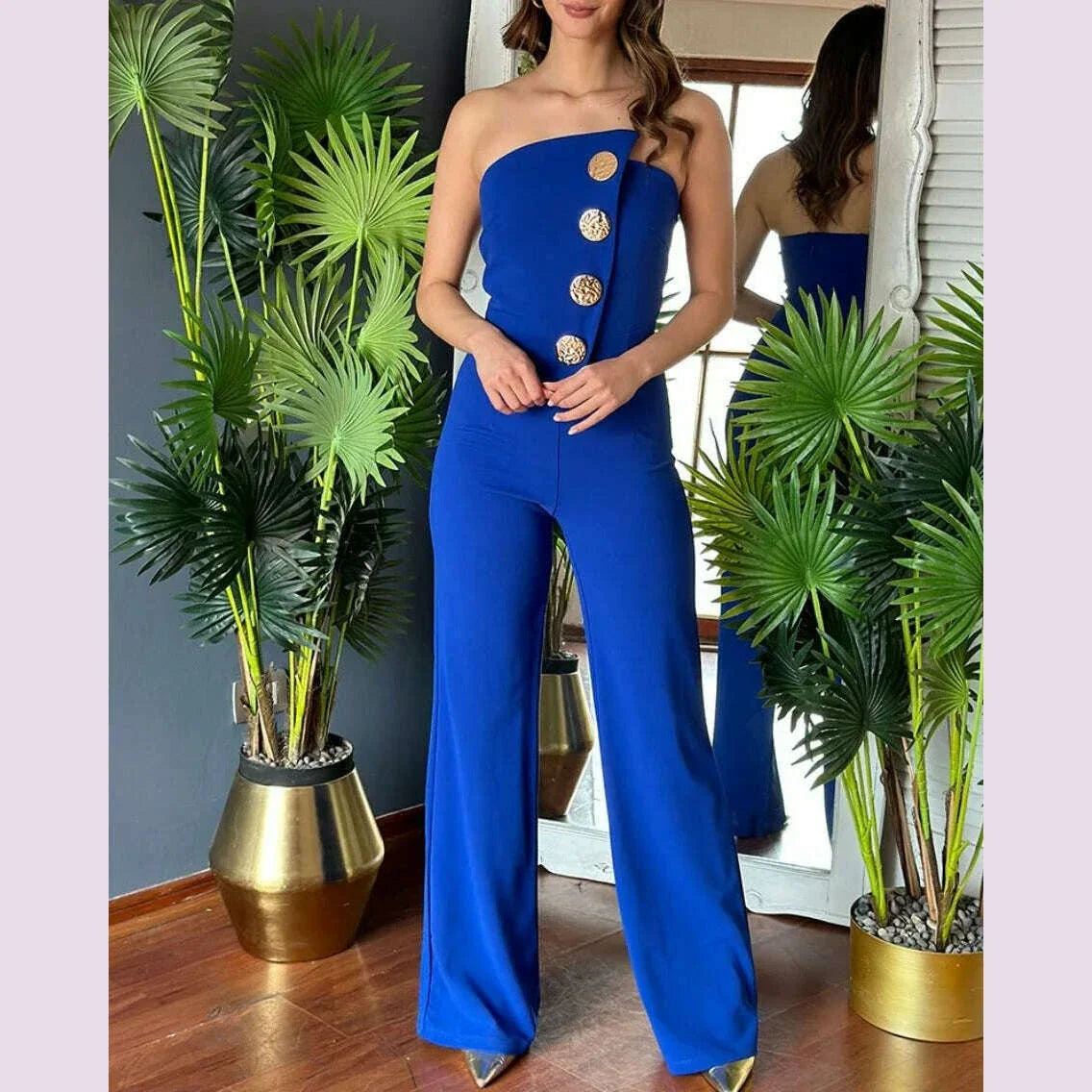 Elegant Jumpsuit for Women Dressy Sexy Off Shoulder Wide Leg Pant Suit One Piece Party Outfits  Wide Leg Pant Suit houlder Wide