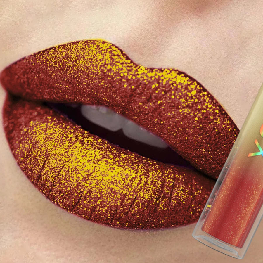 14 colors sparkling shine Lip glaze glitter metallic long lasting lip gloss waterproof liquid lipstick Makeup lip oil gifts