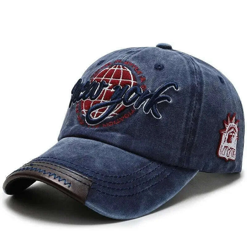 New Distressed Cotton Washed Baseball Cap Korean Outdoor Sunscreen Hat Casual And Versatile Street Spring And Autumn Sunhat