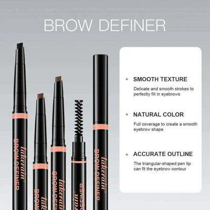 lakerain3 color triangle tip eyebrow pencil waterproof sweatproof not smudge stereo line sculpture triangle eyebrow pencil