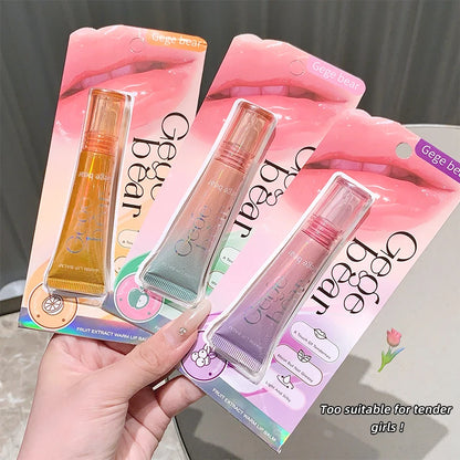Gege Bear Color-Changing Lip Balm Hydrating & Lightweight Formula Lip Gloss, Non-Greasy and Nourishing Lip Care, New Design, 202