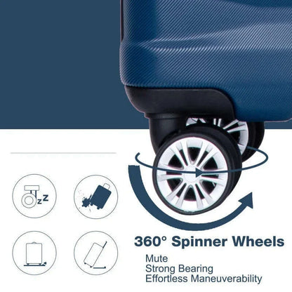 Luggage Sets 3 Piece Suitcases with Double Spinner Wheel,Suitcase Set ABS Hard Case Luggage with TSA Lock