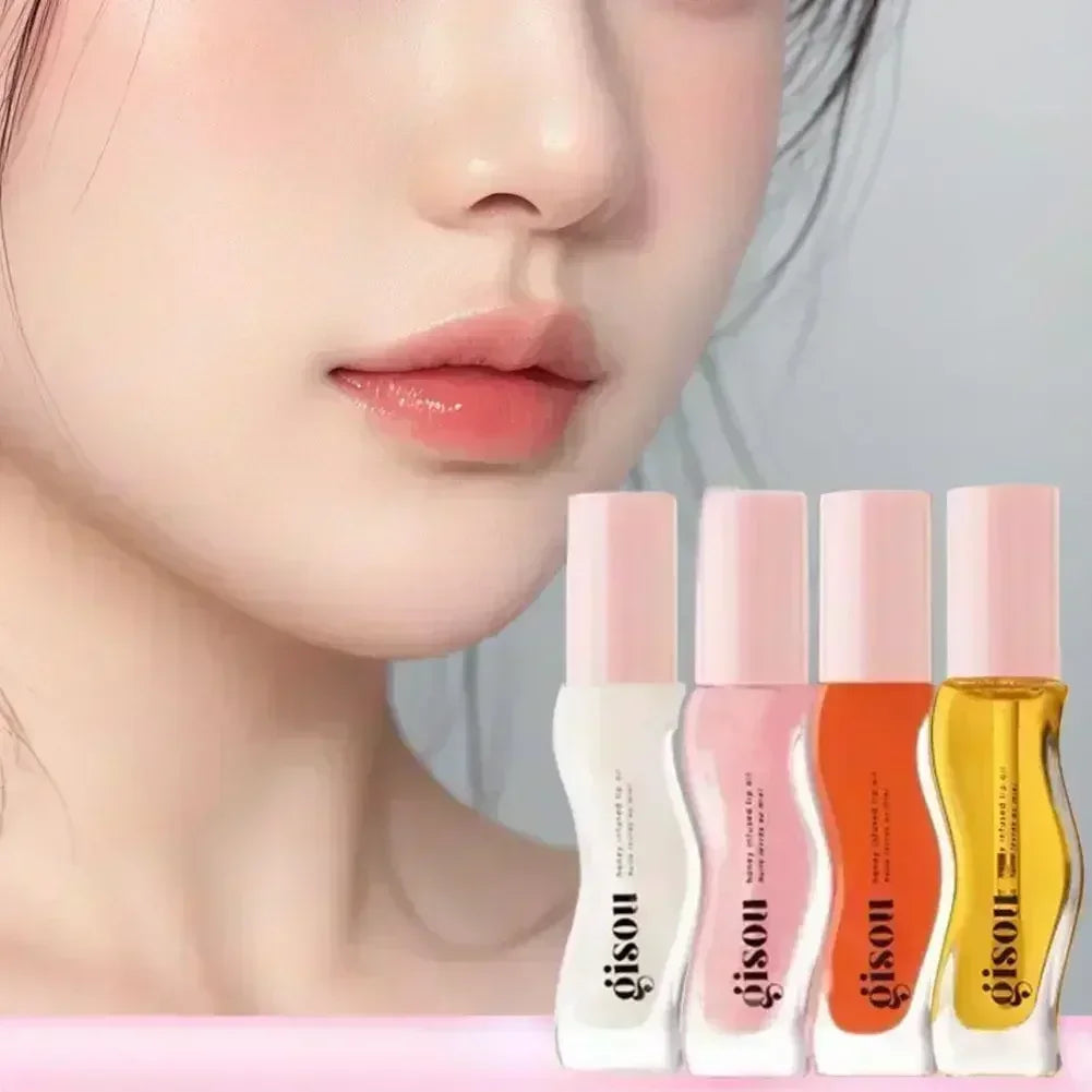 Gisou Fruit Honey Lip Balm Long Lasting Moisturizing Nourishing Lip Oil Gloss Care Exfoliating For Women Improve Lip Dryness