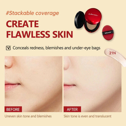 Lakerain Sunscreen Cushion Foundation  Waterproof Long-lasting Brighten Foundation Cream Women Base Makeup Face Korean Cosmetics