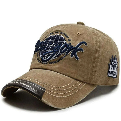 New Distressed Cotton Washed Baseball Cap Korean Outdoor Sunscreen Hat Casual And Versatile Street Spring And Autumn Sunhat