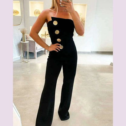 Elegant Jumpsuit for Women Dressy Sexy Off Shoulder Wide Leg Pant Suit One Piece Party Outfits  Wide Leg Pant Suit houlder Wide