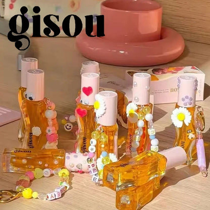 Gisou Fruit Honey Lip Balm Long Lasting Moisturizing Nourishing Lip Oil Gloss Care Exfoliating For Women Improve Lip Dryness