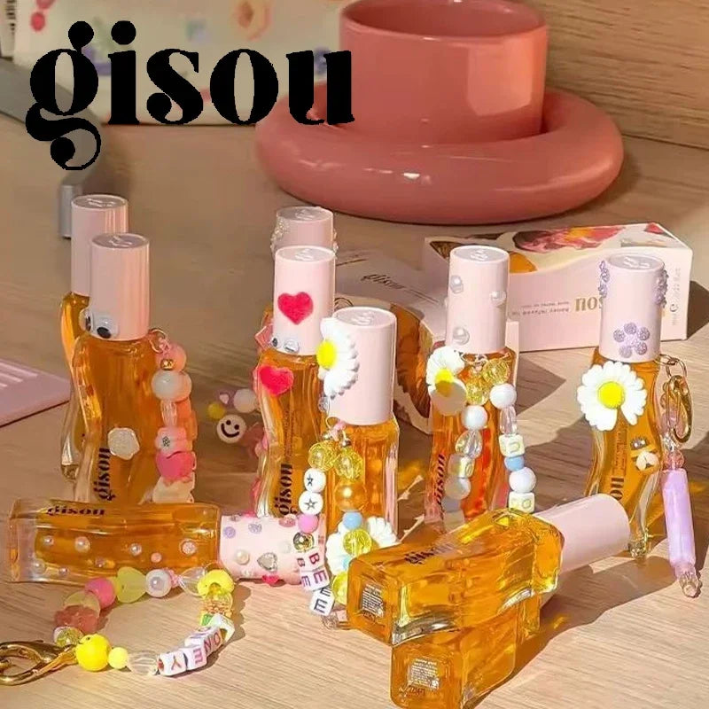 Gisou Fruit Honey Lip Balm Long Lasting Moisturizing Nourishing Lip Oil Gloss Care Exfoliating For Women Improve Lip Dryness