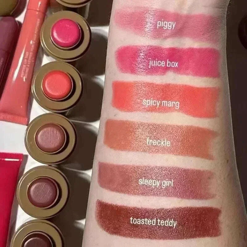 New Pocket Blush Stick Lip And Cheek Hydrating Stick Natural Rouge Powder Blush Cream Lipstick Cheek Easy To Apply Color