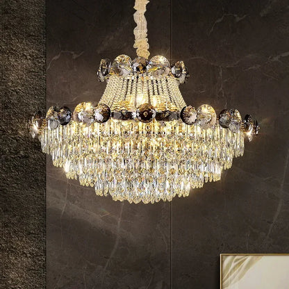 Crystal chandelier living room bedroom luxury modern minimalist villa decorative lamp 110V220V support customization