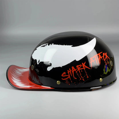 Motorcycle Helmet Electric Vehicle Riding Locomotive for Harley Retro Half Helmet Four Seasons Universal Helmet Helmet Wholesale