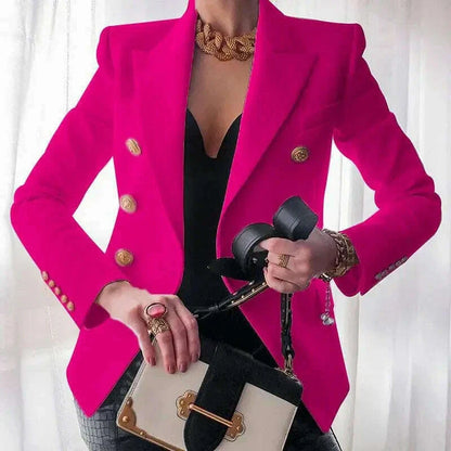 Black Blazers Women 2025 Single-button Outwear All-match Long Sleeve Coat Female Slim Solid Jacket Lady Office Work Suit Vestido