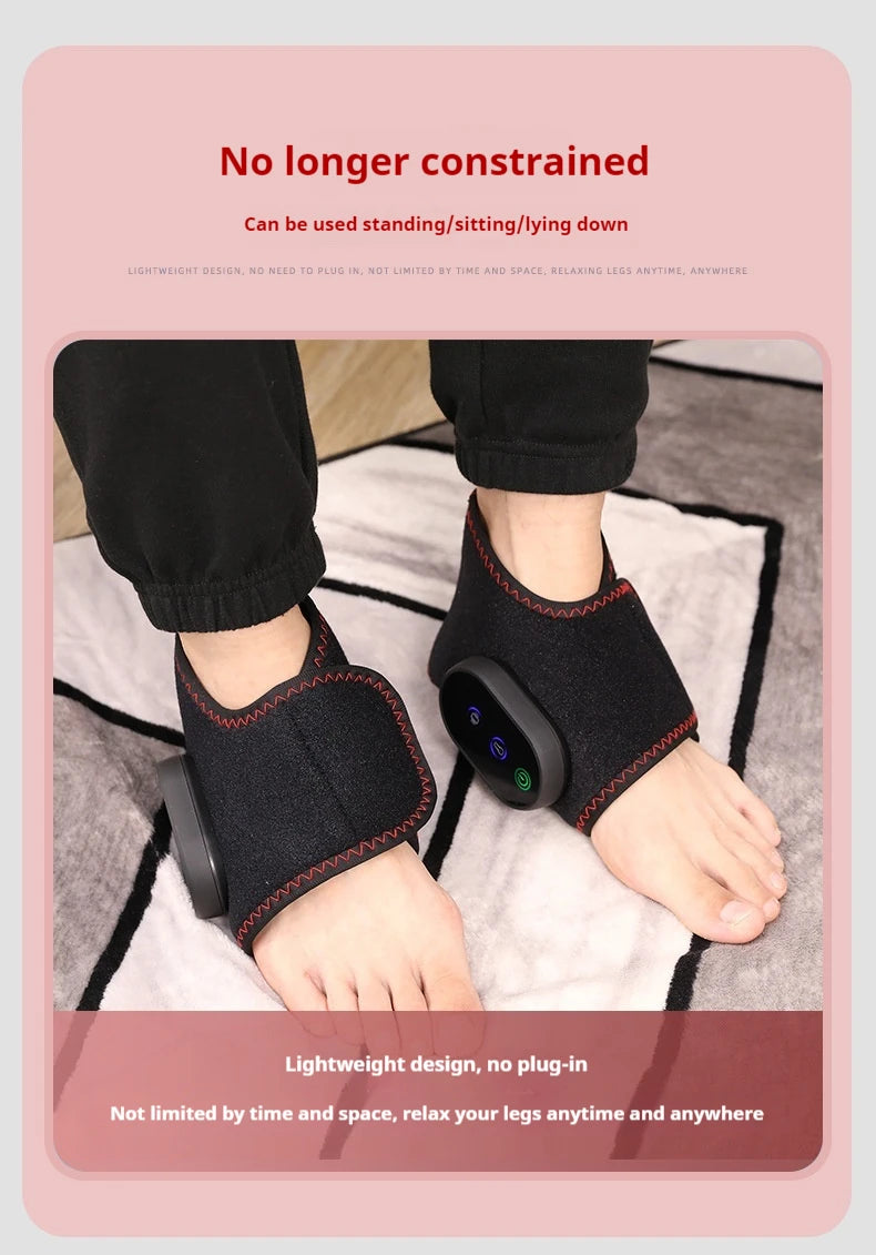 Electric Foot Warmer Massager Heated Guard Legs Joint Heat Compress With Foot Massage