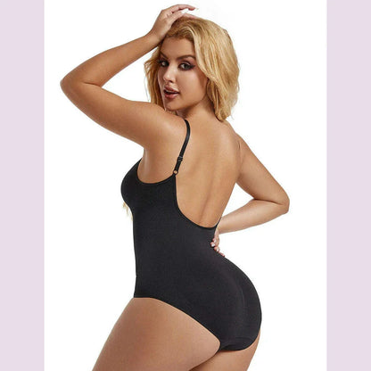 Low Back Bodysuits Shapewear for Women Open Crotch Body Shaper Seamless Tummy Control Push Up Corset Tank Top Backless Underwear