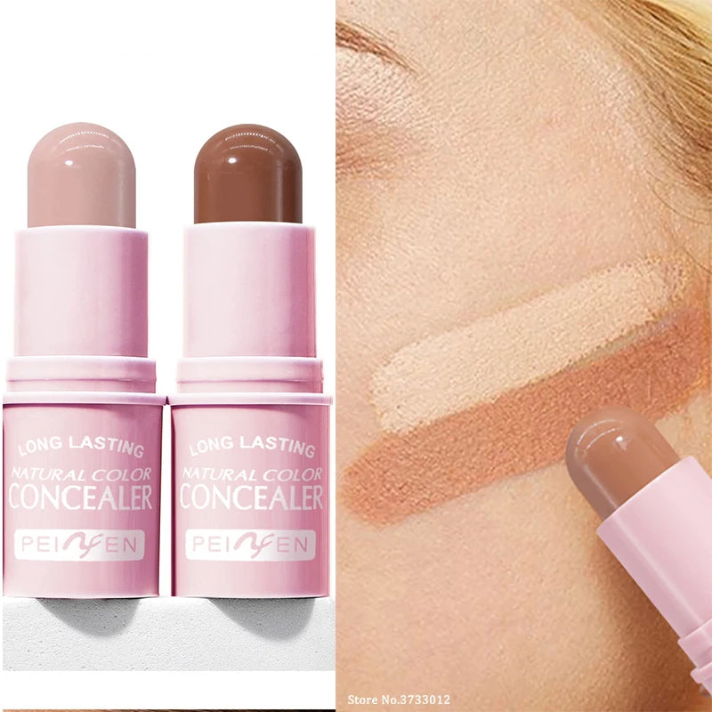 Highlighter Stick Brightening Skin Tone Contouring Natural Stereo Concealer Cream Makeup Base Foundation Multi-Purpose Stick