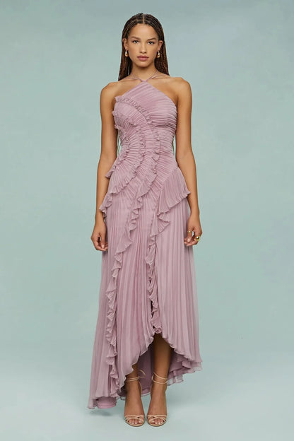 Sexy Slit Evening Dresses for Women with Folds A Line Homecoming Party Dresses Prom Dress Elegant Purple Evening gown 2025 NEW