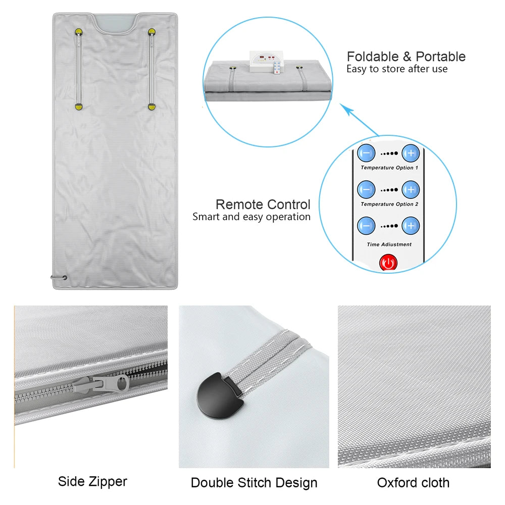 Slimming Fat Burning Sauna Blanket Device Body Relax Thermal  Lose Weight Beauty Machine for Home Use Salon Spa