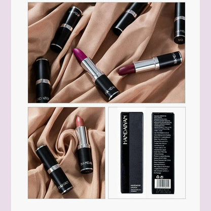 HANDAIYAN 12-color matte velvet lipstick long-lasting waterproof non-stick cup does not fall color lipstick lipstick