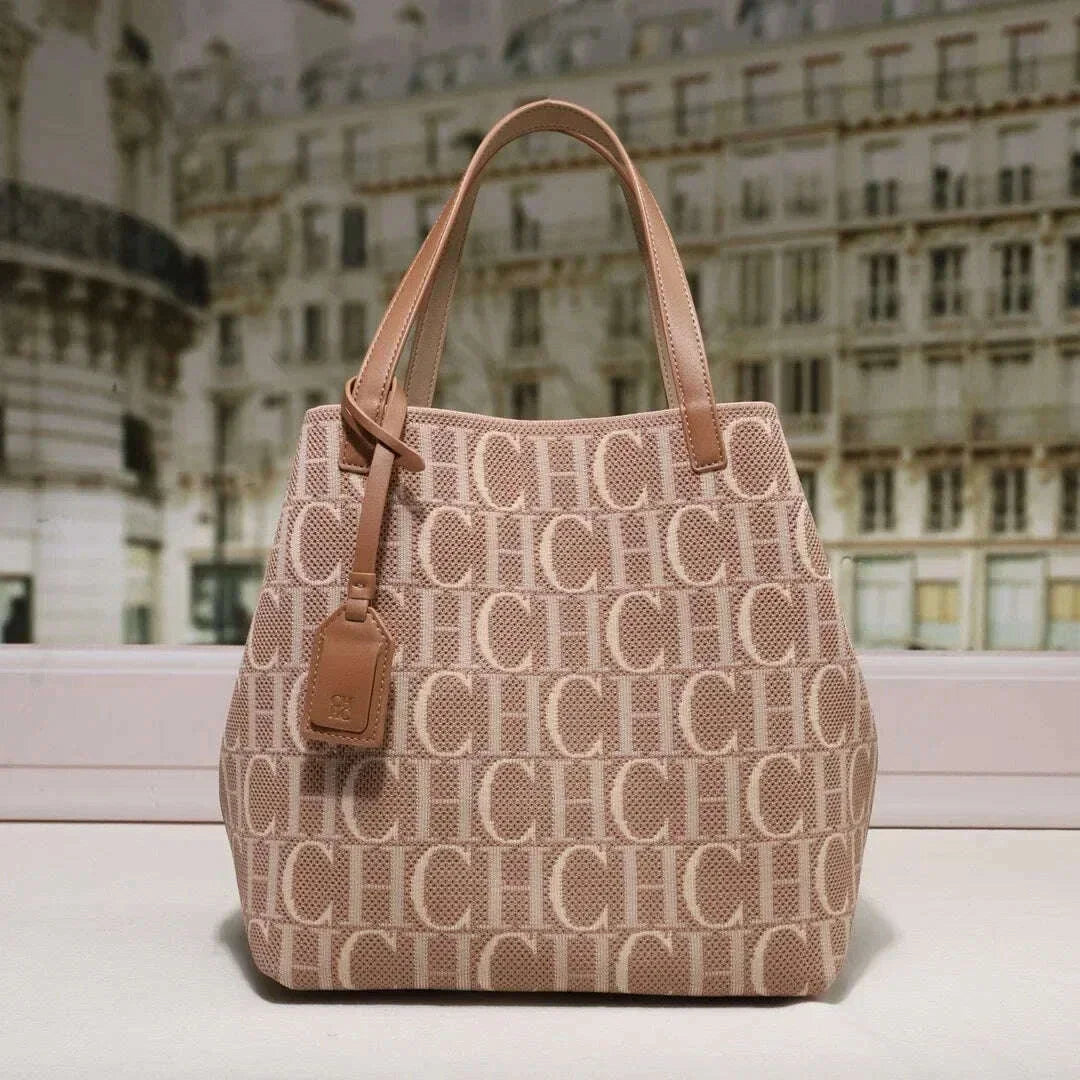 CILMI-HARVILL CHHC Bucket Bag for Women Large Capacity Bag Hand Fabric Material Waterproof Button Colorful Series
