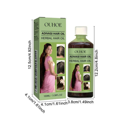 1/2pcs 100ml Hair Growth Oil India Adivasi Herbal Hair Care Rosemary Repair Damaged Hydrate Moisturize Scalp Reduce Dandruff